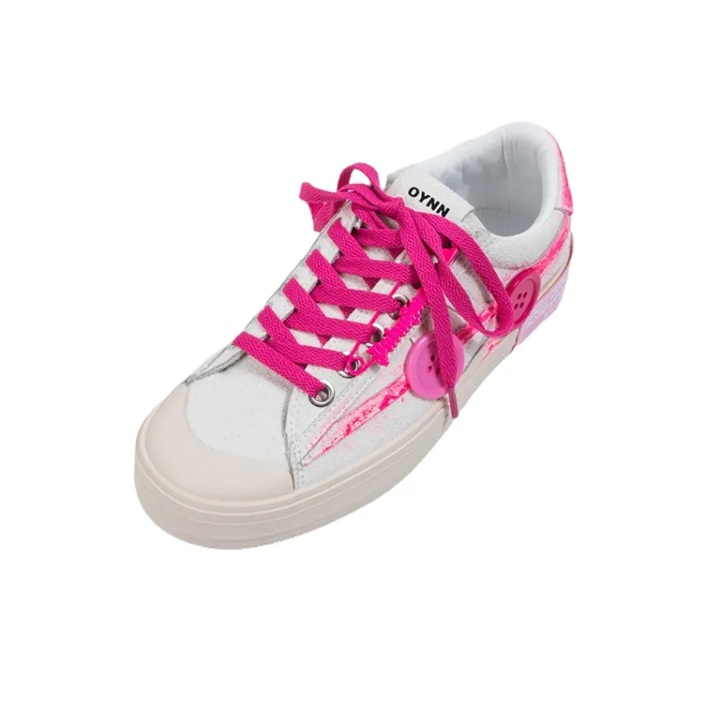 OYNN Optional Choice Series Skateboard Shoes Unisex Low Top Rose Red-6