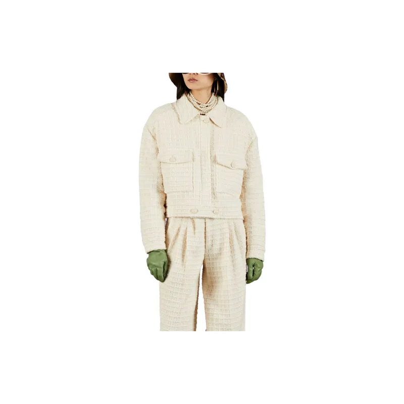 GUCCI SS23 Jackets Coats Women's Ivory White-1