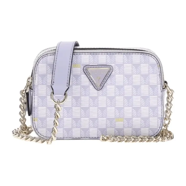 GUESS Polyurethane Shoulder Bag Crossbody Bag Women's Light Purple-0