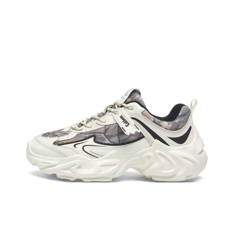 Cabbeen Wear-Resistant Height Increasing Low-Top Chunky Sneakers Men's-6