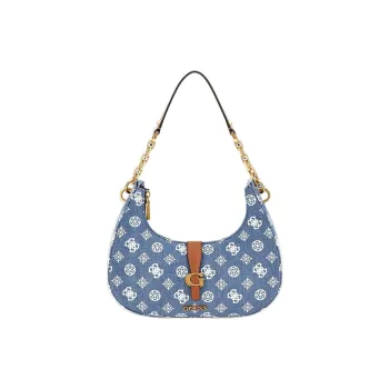 GUESS Cotton Handbag Shoulder Bag Women's Denim Blue