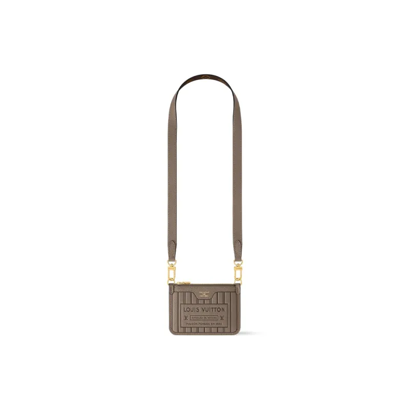 LOUIS VUITTON Neverfull Bandouliere Bb Inside Out Dark Fango/Monogram-1