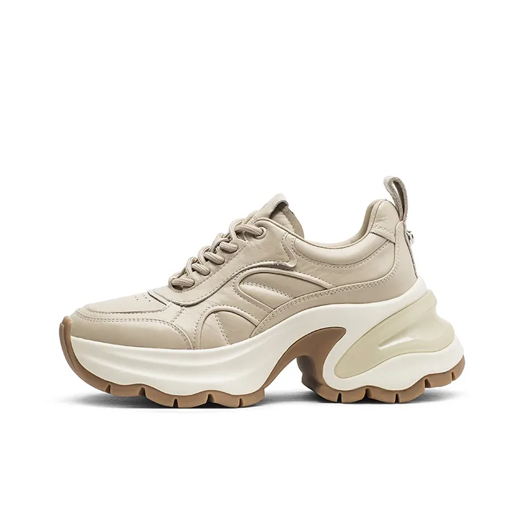 Coup De Foudre Cushioning Height Increasing Low-Top Chunky Sneakers Women's 7cm-5