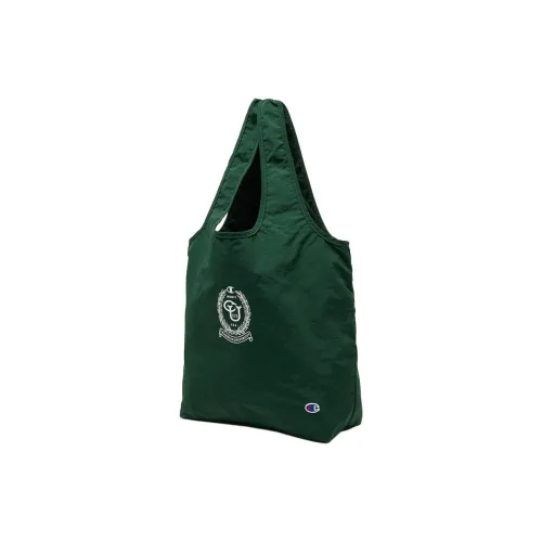 Champion Nylon Tote Bag Shopping Bag Handbag Regular Unisex Dark Green