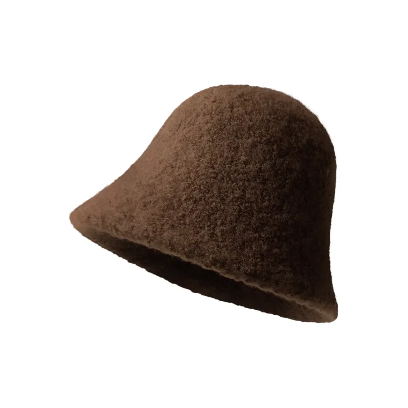 Big Head Planet Wool Bucket Hats Unisex-3