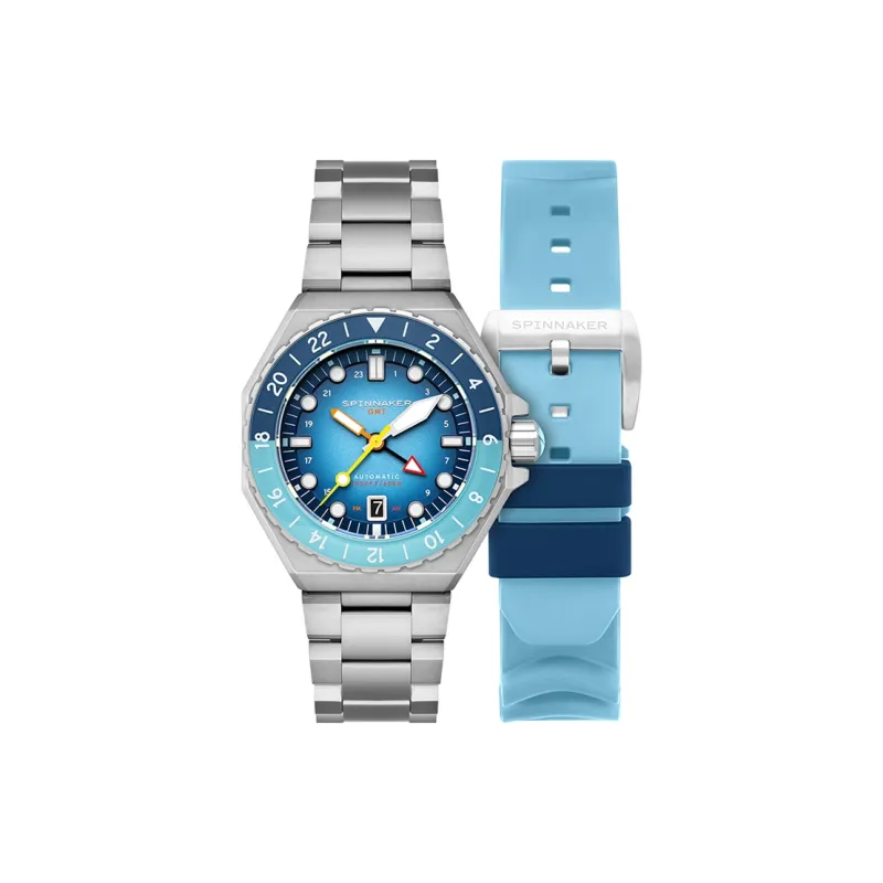 SPINNAKER Wrist Watch Automatic Mechanical Movement Stainless Steel Strap Blue Dial Men's Watches-1