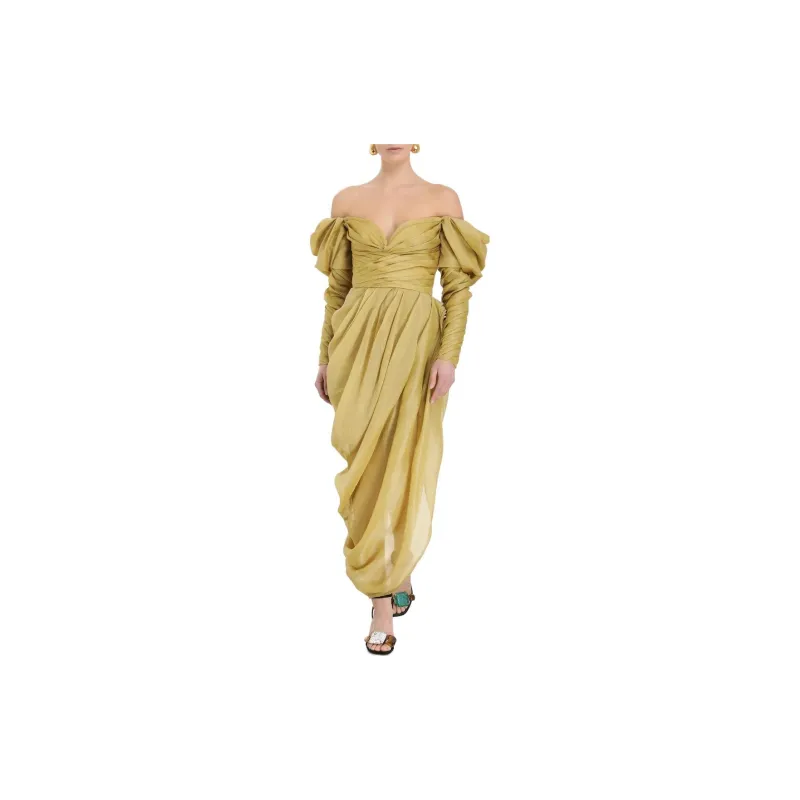Zimmermann Long-Sleeved Dresses Women's Green-1