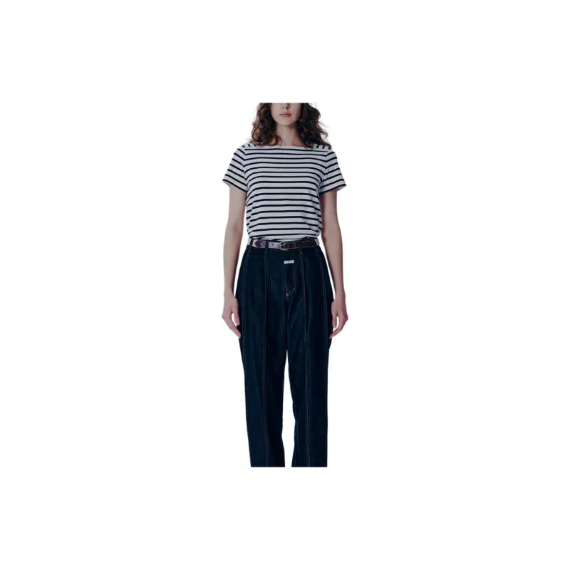 MARITHE FRANCOIS GIRBAUD SS24 Regular T Shirt Women's Marine Blue-2