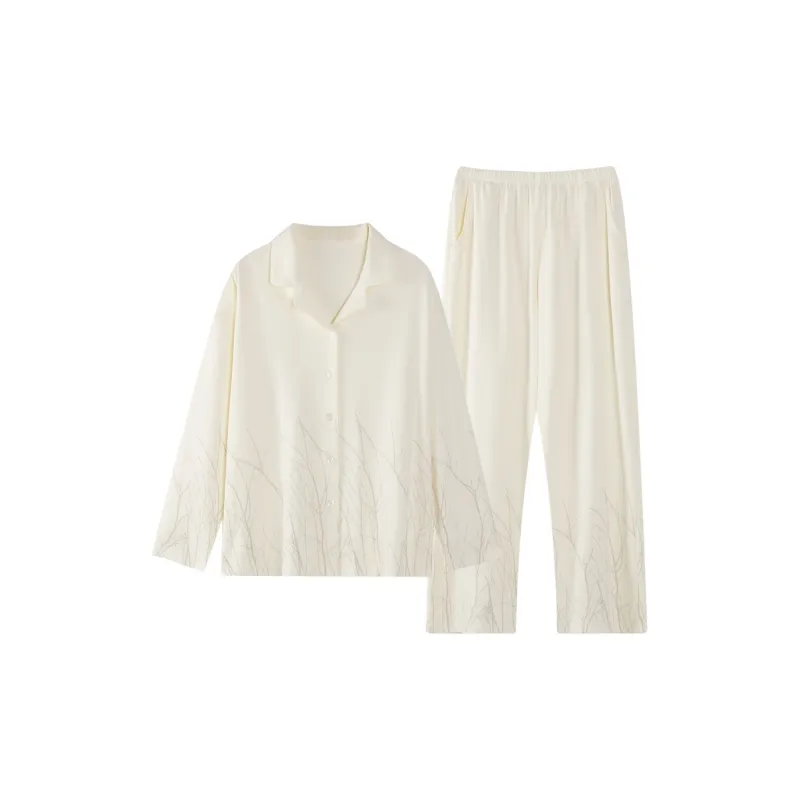 MIIOW Trend Party Series Pajama Set Women's White-0