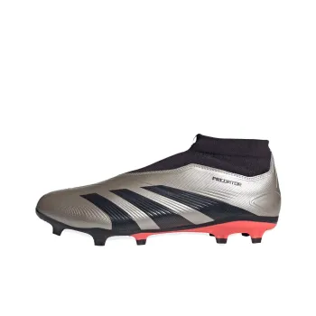 Adidas Predator League Laceless Fg Platinum Metallic Aurora Black Turbo