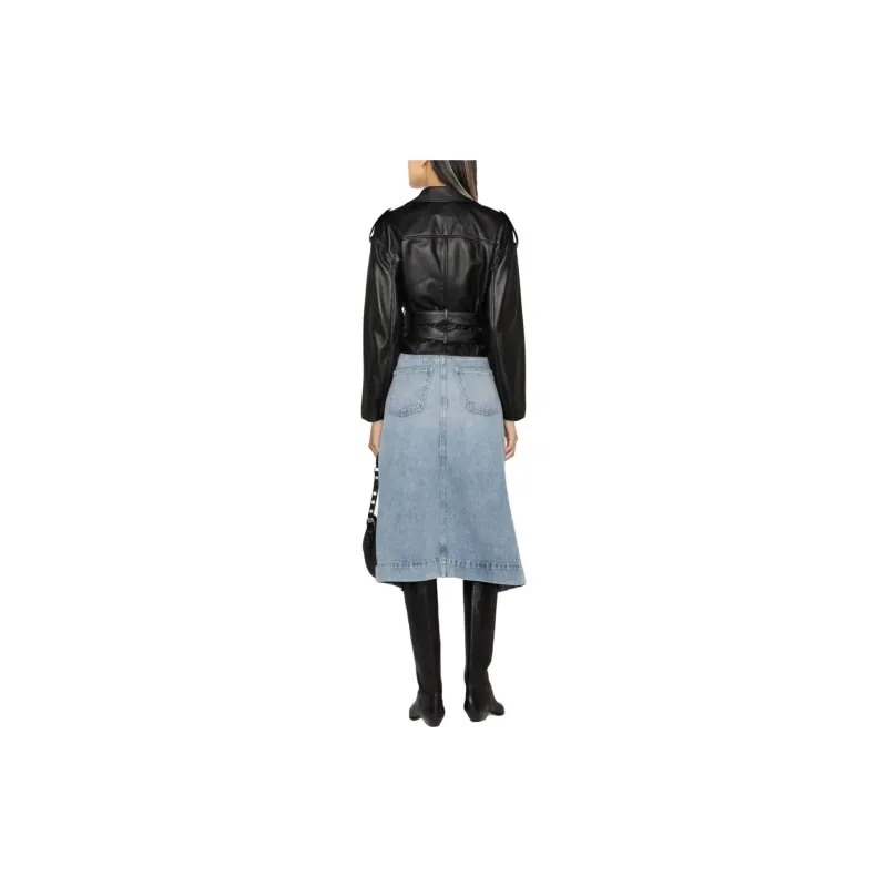 PINKO SS23 Leather Jacket Women's Black-2