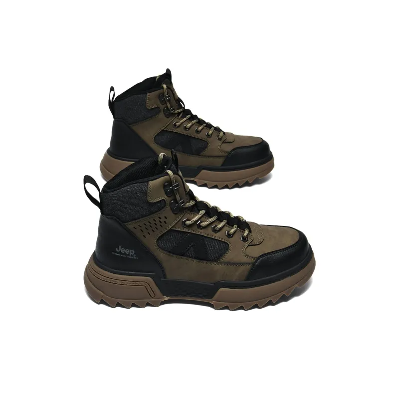 Jeep JEEP Anti-Slip Wear-Resistant High-Top Hiking Shoes Men's-8