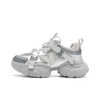 RED DRAGONFLY Abrasion Resistant Slip Resistant Low Top Chunky Sneakers Women's