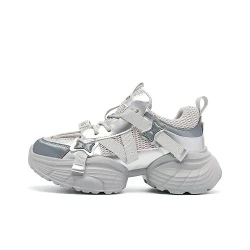 RED DRAGONFLY Abrasion Resistant Slip Resistant Low Top Chunky Sneakers Women's