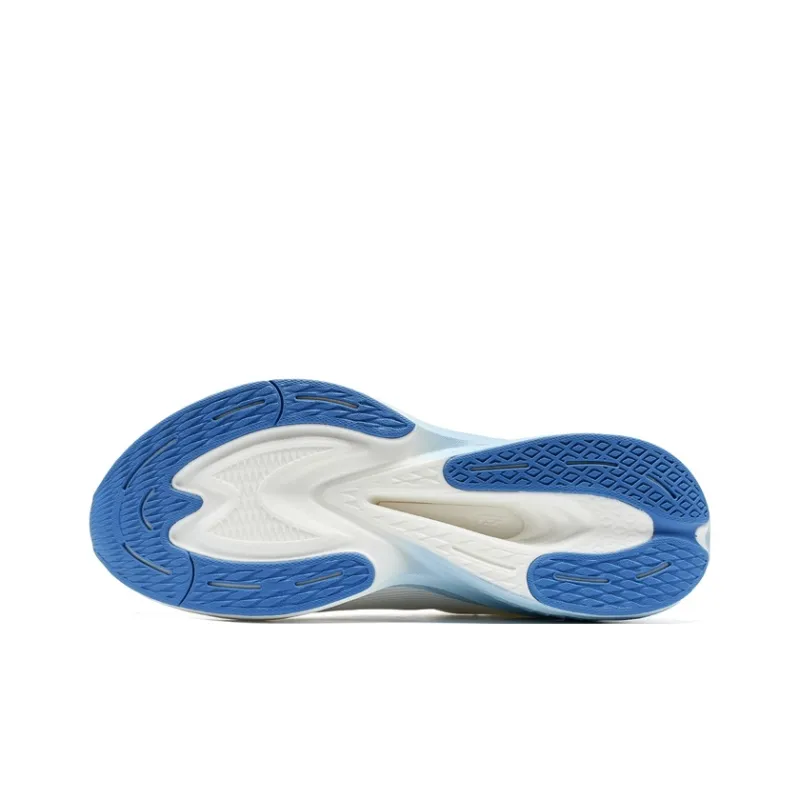 XTEP Cushioning Slip Resistant Low Top Casual Running Shoes Men's White Blue-5