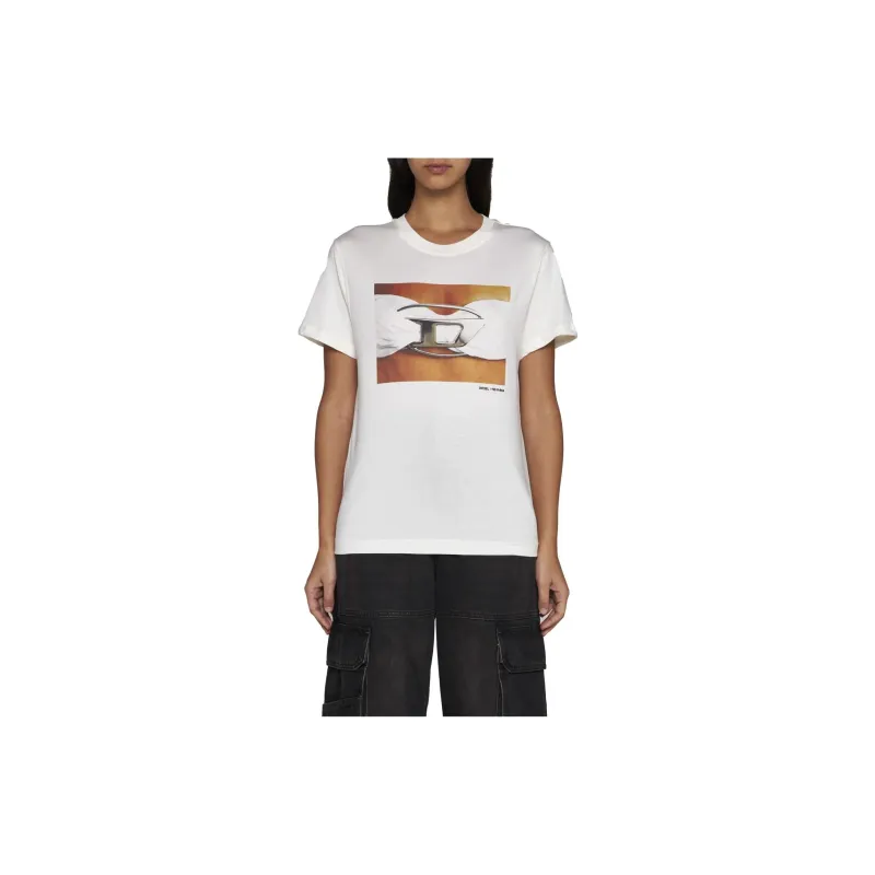 DIESEL T-Shirts Women's White-2