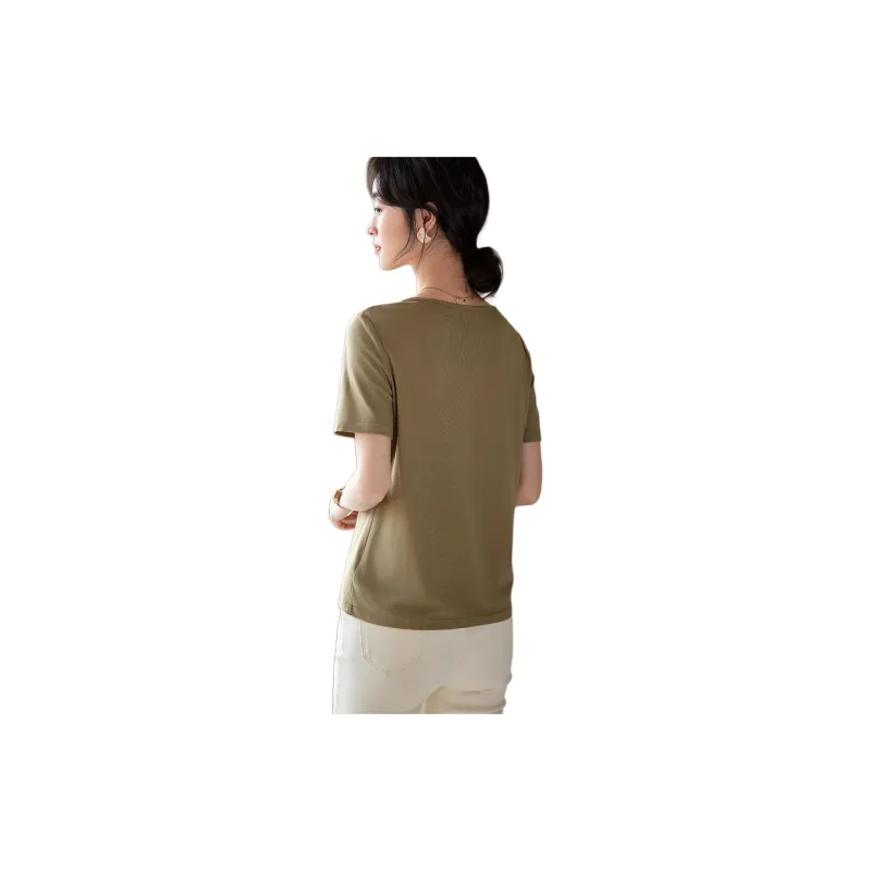 XWI T Shirts Women's Pale Green-3