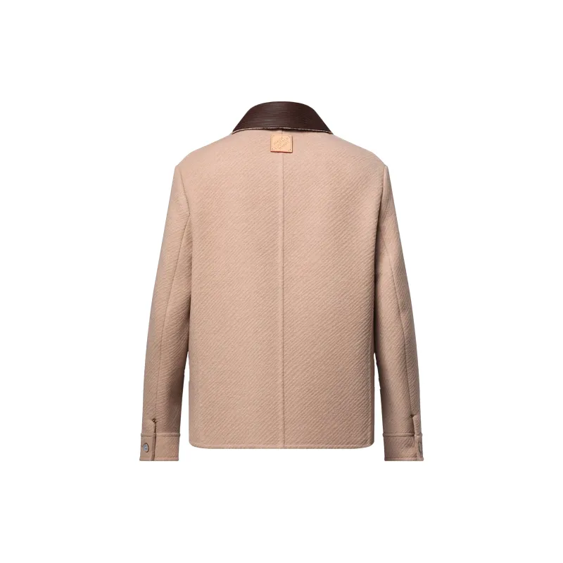 LOUIS VUITTON Double Face Silk And Wool Blend Chic Workwear Blouson-1