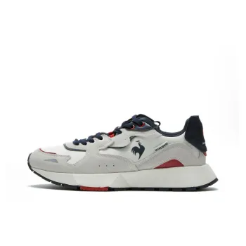 Le Coq Sportif Cushioning Support Abrasion Resistant Low Top Training Shoes Men's White Black