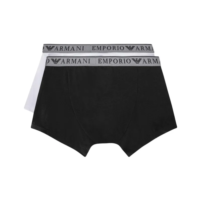 EMPORIO ARMANI FW24 Underpants Men's 2 Pack Black+White-1
