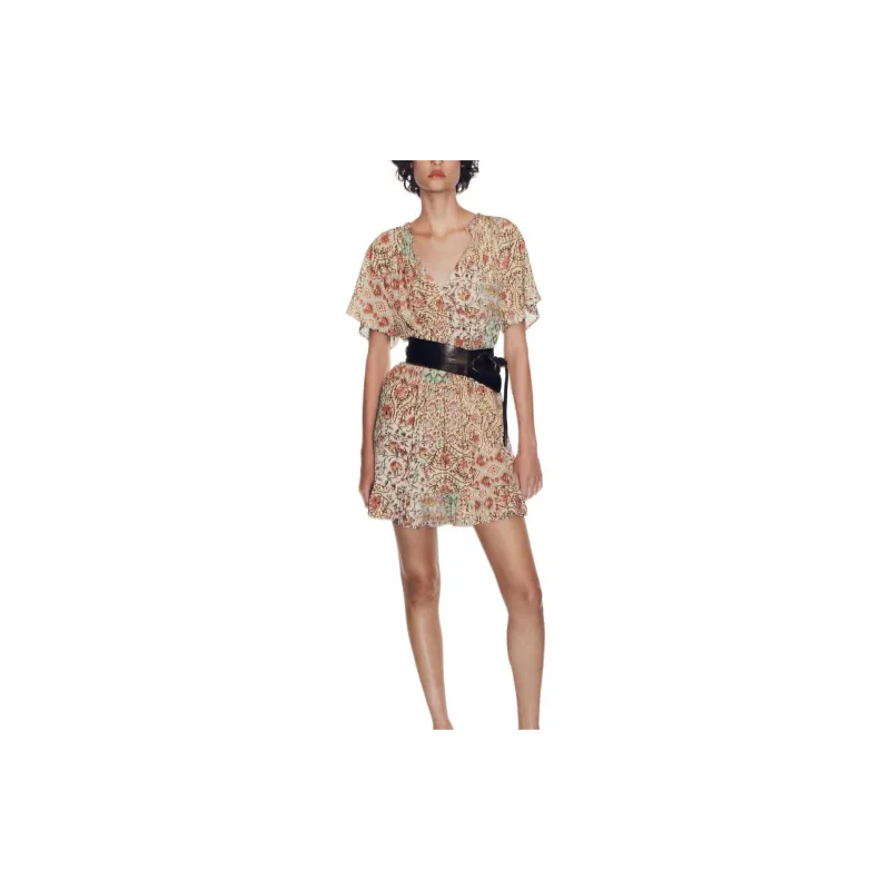 ZARA Short-Sleeved Dresses Women's Multicolor-2