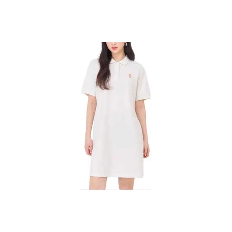 MLB SS24 Short Sleeved Dresses Women's Cream-4