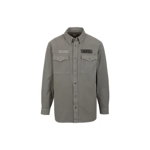 A.P.C Jackets Men Gray