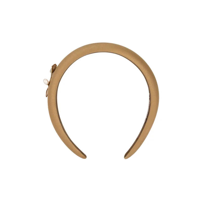 AJIDOU Fabric+Pearl Headbands Women's-3