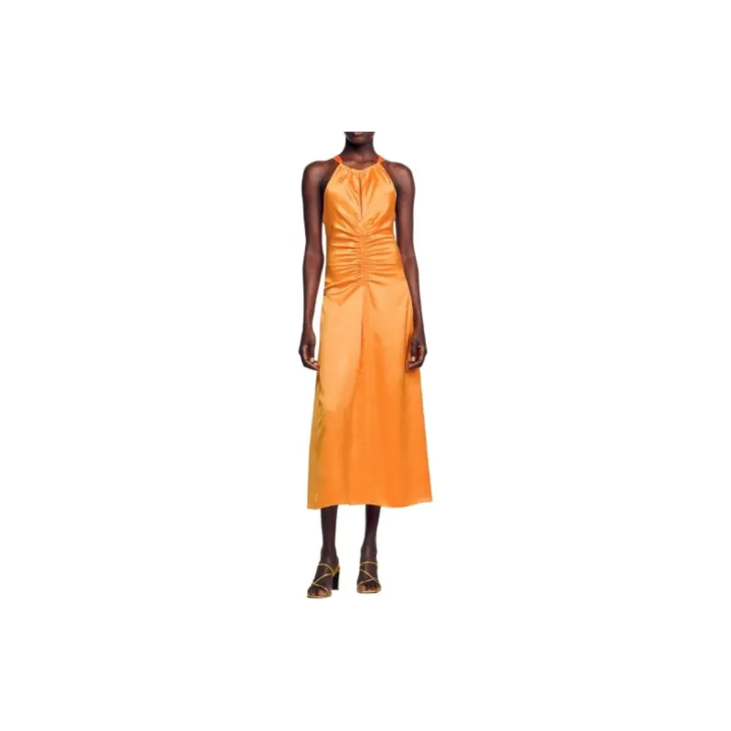 Sandro Slip Dresses Women's Orange-2