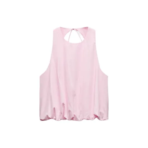 ZARA Tank Tops Women's Pink