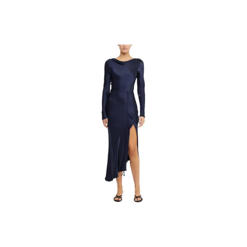 BEC+BRIDGE MOON DANCE LONG SLEEVE MAXI DRESS Long-Sleeved Dresses Women's INK/Ink-1