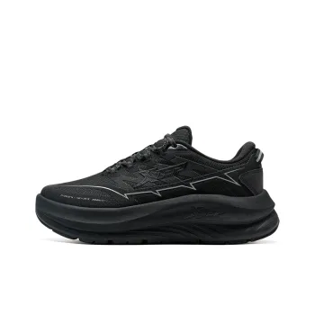 XTEP Wear-Resistant Coverage Rebound Low-Top Trail Running Running Shoes Women's Black Silver