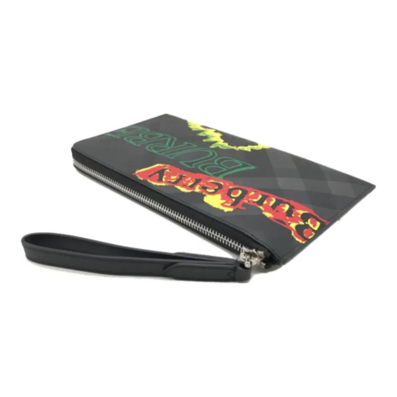 Burberry PVC Wallet Unisex Black-1