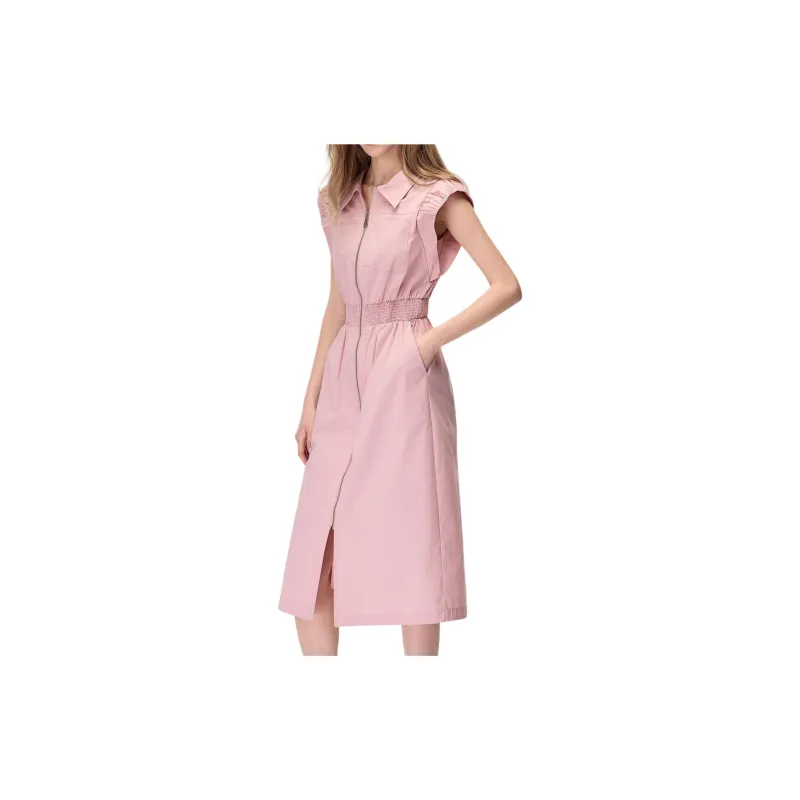 BASIC HOUSE Sleeveless Dress Women's Pink-2