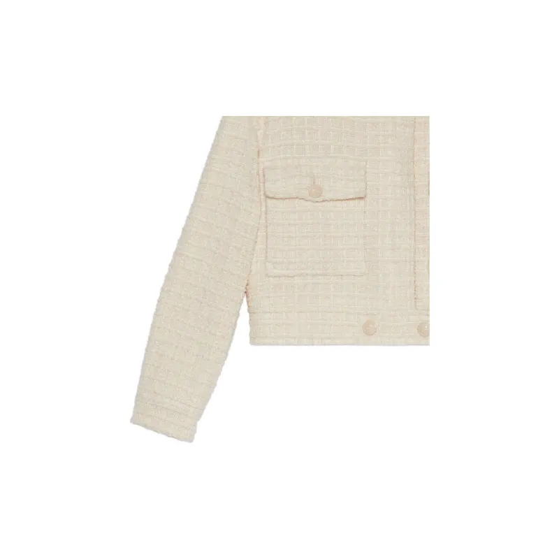 GUCCI SS23 Jackets Coats Women's Ivory White-5