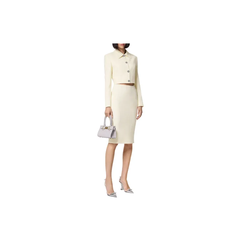 VERSACE Silk blend Cropped Jacket-1