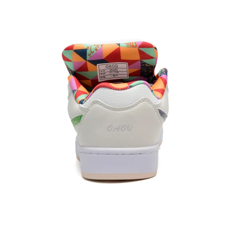 OAOQ Height Increasing Wear-Resistant Lightweight Breathable Slip-Resistant Low-Top Skateboard Shoes Unisex Box-37
