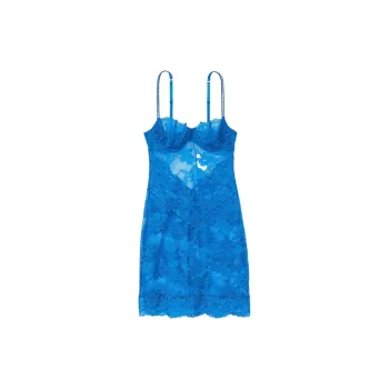 Victoria's Secret SEXY KI Nightgown Women's Klein Blue