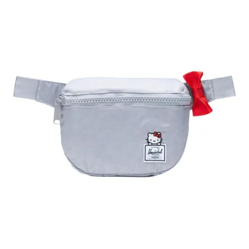 Herschel HELLO KITTY CO BRANDED Polyester Crossbody Bag With Cell Phone Pouch And Fanny Pack Regular Unisex Gray