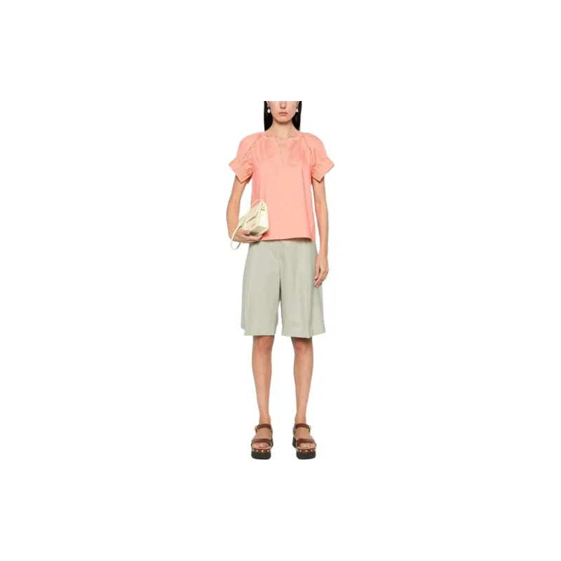 Ulla Johnson Naomi Pleat-detail Blouse-1