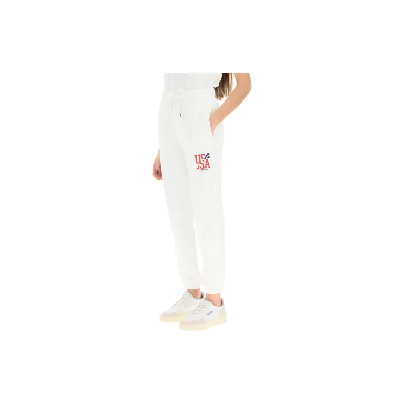 AUTRY Logo Printed Drawstring Joggers-1