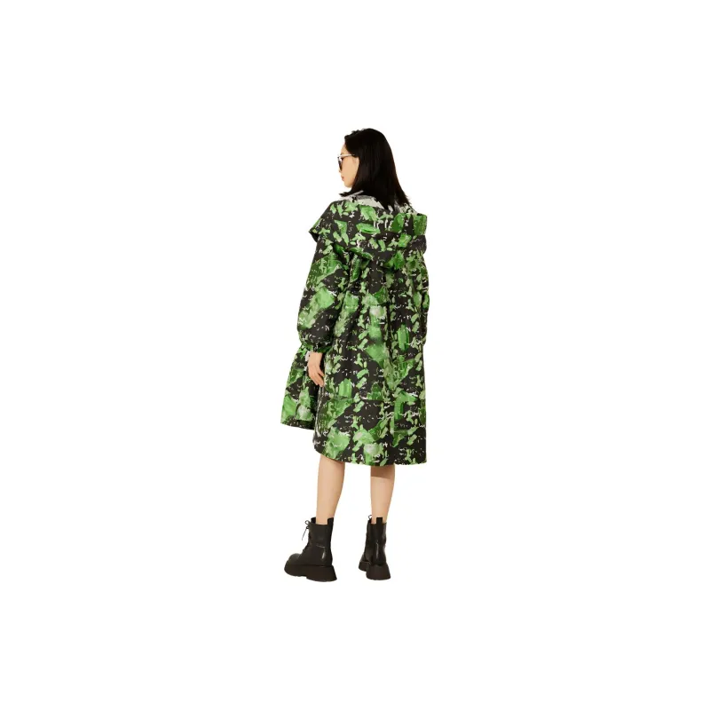 BBLLUUEE Trench Coat Women's Ink Black-3