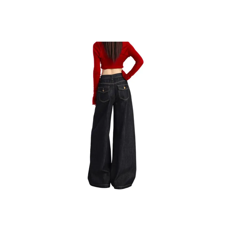 Concubine Zhu Jeans Women's Dark Blue-8
