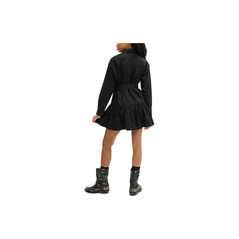 COACH SS24 Long Sleeved Dress Women's Black-2
