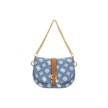 GUESS Cotton Crossbody Bag Shoulder Bag Mini Women's Denim Blue