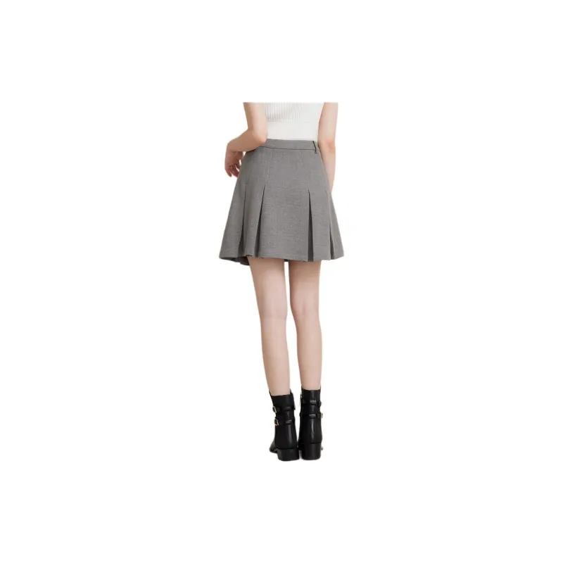 Goodland Casual Short Skirts Women's Gray-1