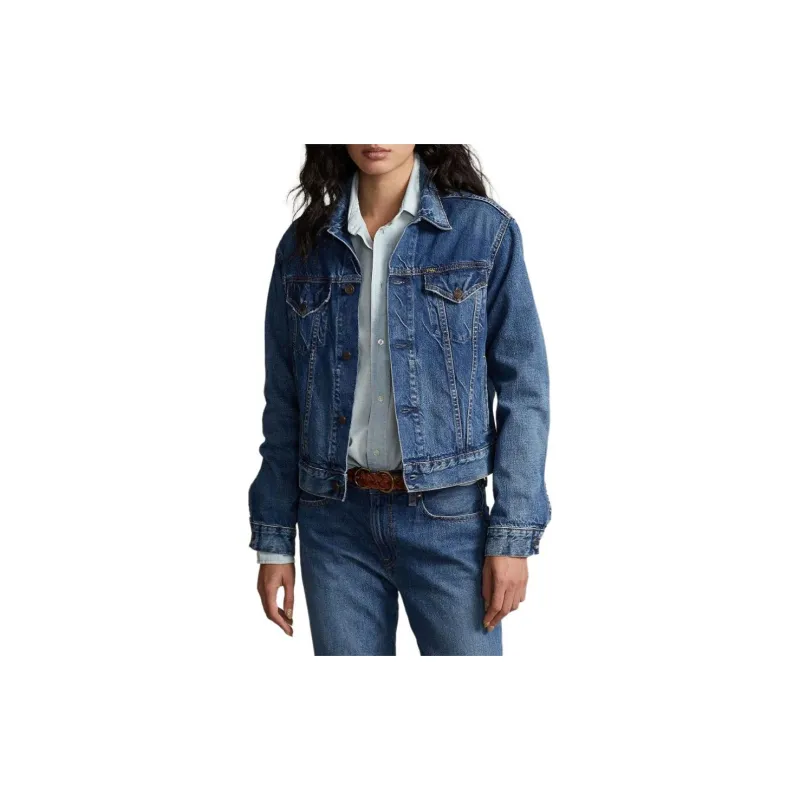 Polo Ralph Lauren Logo Patch Cropped Jacket-5
