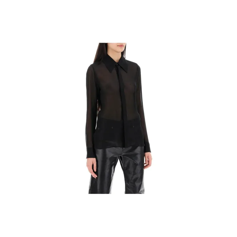 AMIPARIS Paris Semi Sheer Long Sleeved Shirt-1