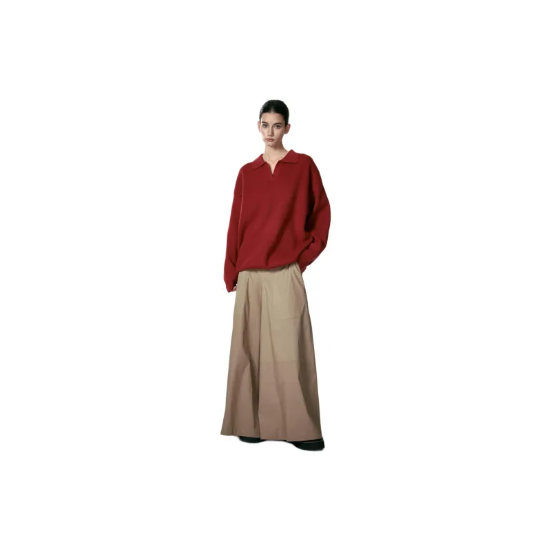 KIKAT Knitwear Women's Red-1