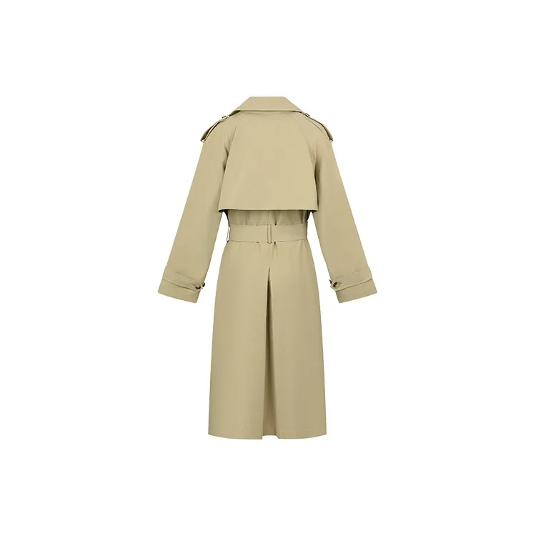 URBAN REVIVO Trench Coats Women's Light Khaki-1